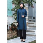 FUVAL MODA Kadın Petrol Asya Tesettür Takım