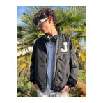 FUWEAR Trend Oversize Jacobsson J Harf Nakışlı Mikro Kumaş Bomber Mont