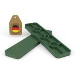 FUX 100 adet mesafe tutucu, plastik, cam bloklar, 100 mm x 24 mm x 1 mm-6 mm, altlık plakaları ara plaka plastik plaka dengeleme plakası takozları mobilya pencere takozları (kalınlık: 5 mm)