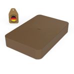 FUX 20 adet plastik ara parça 60 x 40 x 10 mm cam blokları bloklar taban plakaları mesafe plakası plastik plaka dengeleme plakası pencere takozları (kalınlık: 10 mm)