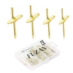 Fuzan 72 adet resim askıları, 10-60 lbs, 4 farklı boyutta resim askıları, demir alaşımlı çivi kancaları, alçı resim asılı kiti ahşap/alçıpan asılı donanım saat, ayna, takı için