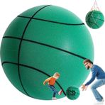 FXKJ Sessiz Basketbol, İç Mekan Antrenmanı, Sessiz Basketbol Topu, Kaplamasız Yumuşak Köpükten, Esnek, Kolay Kavranır, Zıplama Topu, Boyut 5, Yeşil 2