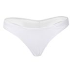 FXTYK Brazilian Bikini Altı Kadın Bikini Altı Tanga Tarzı Beachwear V Rouched Bikini Alt Mayo Tanga, Beyaz, XL