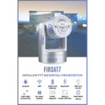 Fy7 Apollon Bataryalı Projeksiyon Cihazı Taşınabilir 4K Destekli 1080P Android Sistemli Projektör F7 - Bej - Krom