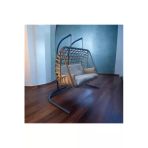 Fyaqa Home Çift Kişilik Rattan Örgü Salıncak , Hamak Kahverengi 190 X 200