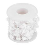 Fydun 10 m/Rulo Yapay İnci Tel Boncuklar Garland String Plastik İnci Zincir Kendin Yap Düğün Kutlaması Noel Dekorasyonu (Beyaz)