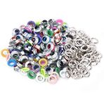 Fydun 200 Adet Halka Alet Kiti Halka Demir Metal Halka Kendin Yap Çanta Ayakkabı Giysi Kemer Dekorasyonu Onarım için Yıkayıcı Kendin Yap Zanaat (8 mm)