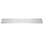 Fydun Airflow Havalandırma 600 x 80 mm Havalandırma Izgarası Kapağı Plakalar Pencere Panjurları Karavan Dolapları için Alüminyum Alaşım