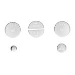 Fydun Center Console Knob Cover, 6pcs Console Knob Trim Sticker Car Interior Accessories Replacement for Range Rover 2012‑2018
