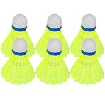 Fyearfly 6 Adet Badminton Profesyonel Naylon Badminton Top Shuttlecock Açık Hava Sporları Antrenman Aksesuarı, Yeşil