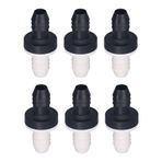 Fyearfly 6 adet Plastik Çek Valf, Plastik ve Kauçuk Geri Dönüşsüz 1 Yollu Inline Vana, Sıvı Gaz için 3/8 "10MM Arayüz Çapı (CDBS6)