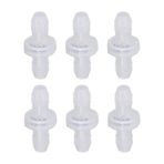 Fyearfly 6 adet Plastik Çek Valf, Plastik ve Kauçuk Geri Dönüşsüz 1 Yollu Inline Vana, Sıvı Gaz için 3/8 "10MM Arayüz Çapı (CDPV6)