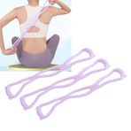 Fyearfly 8 Şekil Egzersiz Bandı, 3 adet Şekil 8 Direnç Egzersiz Bandı Açık Omuz Gerginliği Fitness Streç Kol Geri Eğitim Elastik Halatlar Fizik Tedavi için Mor