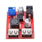 Fyearfly Ayarlanabilir Buck Modülü, Buck Modülü DC 9 V/12 V/36 V - 5 V Ayarlanabilir Voltaj Ayarlamalı Güç Kaynağı Modülü 3 A Araç Şarjı için