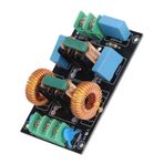 Fyearfly Elektrik Güç Kaynağı Filtresi, EMI EMC 3 Aşamalı 10a Güç Filtresi Güç Kaynağı Filtresi Anti-parazit Modülü FCC Tek Fazlı Ca 110‑250 V