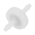 Fyearfly Plastik Çekvalf, 1/8" 3/16" 1/4" PVDF Yakıt Gazı Sıvı Hava için Tek Yönlü Sıralı Çek Valf (1/8")