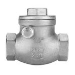 Fyearfly Salıncak Çek Valf, DN15 Paslanmaz Çelik Tek Yönlü Salıncak Çek Valfi 1/2 inç Dişi Dişli WOG 200PSI, su, buhar, yağlar, nitrik asit, üre için