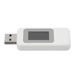 Fyearfly USB Güç Test Cihazı, USB Bağlantı Noktası Güç Algılama Doğrudan Okuma Kolay Görünüm Güç Kapalı Depolama Fonksiyonu Güç Analiz Cihazı, Telefon Şarj Testi için (Beyaz)