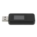 Fyearfly USB Güç Test Cihazı, USB Bağlantı Noktası Güç Algılama Doğrudan Okuma Kolay Görünüm Güç Kapalı Depolama Fonksiyonu Güç Analiz Cihazı, Telefon Şarj Testi (Siyah)