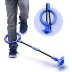 FYH Çocuklar Katlanabilir Ayak Bileği Atlama Topu Flaş Atlama Renkli Spor Salıncak Topu, Fitness Atlama Halatı Yetişkinler ve Çocuklar için Yağ Yakma Oyunu (Lacivert)
