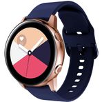 FYISWHO Samsung Galaxy Watch 3 için silikon yedek kayış 45 mm/Galaxy Watch 46 mm, spor bantlı saat kayışı, Samsung Galaxy Gear S3 Classic/Gear S3 Frontier için 22 mm kayış (Lacivert)