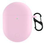 FYISWHO Xiaomi Redmi Buds 3 Pro/Airdots 3 Pro Bluetooth Kulaklık İçin Silikon Kılıf, Koruyucu Kılıf (Pembe)