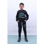 FYK COLLECTİON Kışlık Kalın Kumaş, Şardonlu, Team Dino Yazı Baskılı Erkek Çocuk Eşofman Takımı