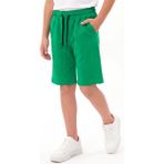 Fyk Kids Düz Basic Baskısız Beli Lastikli Çift Cepli Yazlık Erkek Çocuk Kapri - 6 Yaş - Yeşil