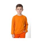 Fyk Kids Düz Basic Unisex Sweatshirt Turuncu