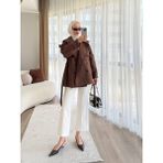 Fyla Boutique Trençkot - Kahverengi - L - XL