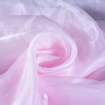 Fynite Şeffaf Organze Kumaş | 1 Yard Uzunluk | 44 inç Genişlik | Gelinlik Moda El Sanatları Süslemeleri için Gelin Katı Şeffaf Organze Cıvata - Bebek Pembesi