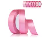 Fyshird Saten bant, pembe, 20 mm x 22 m, hediye bandı, geniş, kurdele bandı, düğün, polyester bantlar, el işi için dekoratif bant, doğum günü, kendin yap balonlar, hediye paketi, Noel için