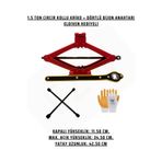 FZW OTO ARAÇ KALDIRMA KRİKOSU VE BİJON ANAHTARI SET (AKORDİYON TİP CIRCIR KOLLU)(ELDİVEN HEDİYELİ)