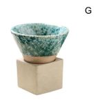 G 1 Adet Yaratıcı Retro Seramik Kahve Kupa Kaba Çömlek Fincan Latte Çekme Fincan Çay Bardağı Japon Porselen Çiçek Kahve Çömlek Q4Z5 (Yurt Dışından) - Renkli - 1 lt