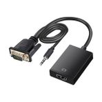 G-537K VGA To Hdmı Çevirici Adaptör 3.5 mm Ses Girişli - 1 Adet - Çok Renkli