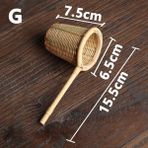 G Çay Süzgeci Demlik Filtre Bambu Rattan Çay Araçları Bira Elek Kaçak Kaşık Drinkware Örgü Kevgir Çay Töreni Aksesuarları (Yurt Dışından) - Tea Strainers - Renkli