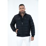 G-FOX Erkek Kısa Kapşonsuz Dolgulu Rüzgara Dayanıklı Klasik Şişme Mont 9098 - 2XL - Lacivert