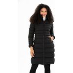 G-Fox Kadın Uzun Çıkarılabilir Kapşonlu Dolgulu Su Itici Şişme Mont 8640 - 2XL - Siyah