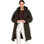 G-Fox Kadın Uzun Çıkarılabilir Kapşonlu Dolgulu Su Itici Şişme Mont 8640 - XL - Haki