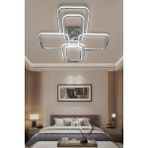 G-Light 6 Lı Dikdörtgen Plafonyer Modern LED Avize - 1 - Krom