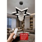 G-Light Yıldız Kristal Taşlı Modern Sarkıt LED Avize - 1 - Çok Renkli