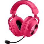 G Pro x 2 Lıghtspeed Kablosuz Oyuncu Kulaklığı, Çıkarılabilir Boom Mikrofon, 50 mm Grafen Sürücüler, Dts:x Headphone 2.0, 7.1 Surround, Bluetooth/usb/3.5 mm Aux, Pc, Ps5, Ps4, Switch, Pembe