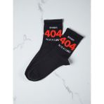 G Socks Siyah Error 404 Not Found Yazılı Spor Çorap - 37 - 44 - Çok Renkli