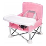 G-XQTE Çocuk Plaj Katlanır Yemek Masası ve Sandalyeler, Açık Hava Piknik Sandalyeleri (Yurt Dışından) - Metal - Pembe