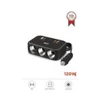 G18 Araç Içi Çakmak Çoklayıcı – 120W, 3 Çakmak Soketi, Type-C & USB Portları - Siyah