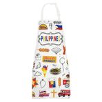 G2TUP Filipinler Mutfak Önlüğü Filipinli Önlük Filipinliler Hediyeler Filipinler Mutfak Hediyeleri Filipinler Temalı Hediyeler, Filipinler, Adjustable (49cm(19.3inch)*68cm(26.8inch))