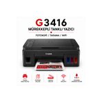 G3416 Mürekkepli Tanklı Yazıcı / Fotokopi / Tarama / Wifi - Orjinal Mürekkepleri kutu içindedir. Muadil mürekkep değildir....
