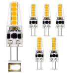 G4 LED Ampul, AC/DC 12-24V 2W Çift Pimli Taban Ampulleri, Doğal Beyaz 4000K, 20W G4 Halojen Ampule Eşdeğer, Kısılabilir Titreşimsiz, Tezgah Altı Mutfak Aydınlatması için, Dolap Altı Işık, 5'li Paket