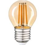 G45 Filament Edison Tip Rustik E-27 Bal Cam 6 W Led Ampul - Günışığı Erd-43