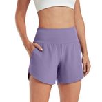 G4Free Kadınlar için pantolon, koşu pantolonu, esnek, lounge, seyahat, spor pantolonu, ayak bileği, büzme ipi, 7/8, pistler için yoga pantolonu, Lila Gri-E007, XL
